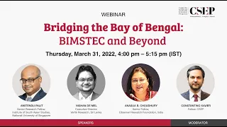 Bridging the Bay of Bengal: BIMSTEC and Beyond