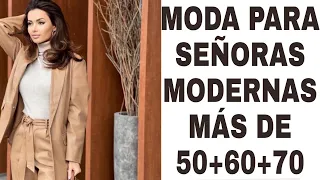 Moda para señoras de 50 60 Y más señoras modernas como se visten a los 50 60 y 70 Años