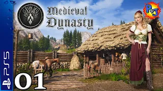 Let's Play Medieval Dynasty PS5 | Console Gameplay Episode 1: Getting Started (P+J)