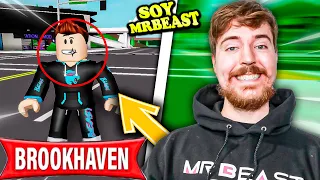 ENCONTRÉ A MrBEAST en BROOKHAVEN 😱 - Roblox GabyBlox