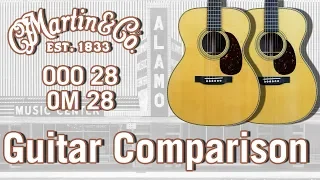 2018 Martin 000-28 and OM-28 Acoustic Guitar Comparison