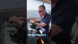 At The Helm Of The Brand New Bering Marine 34 🛥️ FULL Video Coming Soon #boats #boat #boating