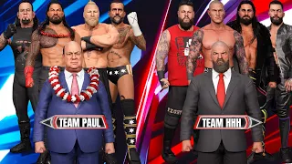 WWE 2K23 'Team Paul Heyman Vs Team Triple H' Gameplay