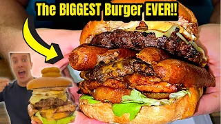 MUST Try NEW Place! BIGGEST Burger I Have EVER EATEN 😱!