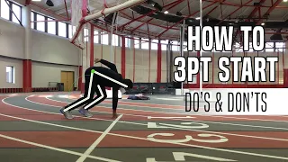 Sprinting Technique // How to 3pt Start // Common Errors