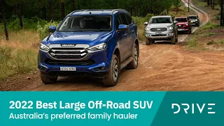 2022 Best Upper Large Off-Road SUV | Everest v MU-X v Pajero Sport v Fortuna | Drive.com.au DCOTY