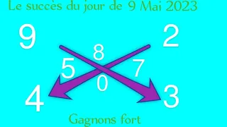 LA CROIX DU JOUR DU 09 MAI 2023 ET LE CALCUL DES PIONS FORT POUR GAGNER AU LOTO, (NY ,Florida)