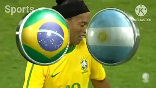 Lionel - Messi - Showing - His class - Ronaldinho & Neymar Jr - in 2010