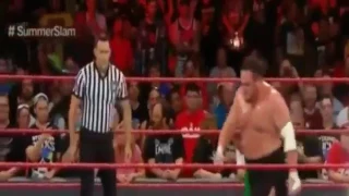 Roman Reigns Vs Braun Strowman Vs Samoa Joe -WWE Raw 7/31/17