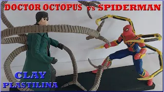 DOCTOR OCTOPUS VS SPIDER-MAN WITH CLAY/PLASTILINA. Spider-man No Way Home.