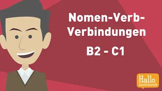 Deutsch lernen B2, C1 | Nomen-Verb-Verbindungen | Wortschatz
