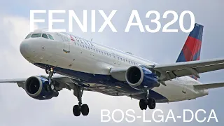 Fenix A320 | Boston - La Guardia - DC | MSFS