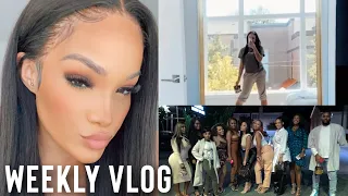 WEEKLY VLOG! MORE HOME DECOR + HANGING WITH FRIENDS + MORE | ALLYIAHSFACE VLOG ft. Julia hair