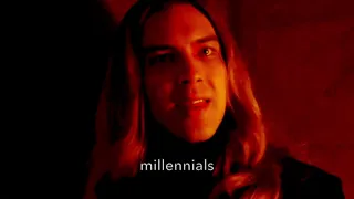 the antichrist being a millennial for 2 minutes straight — michael langdon CRACK! ahs apocalypse