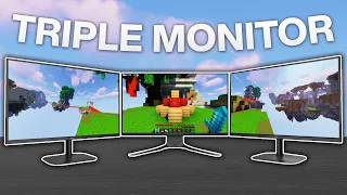 I Played Bedwars With Triple Monitors