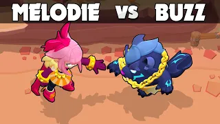 MELODIE vs BUZZ ⭐ Brawl Stars