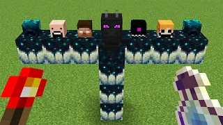 What if you did a SPIRAL DISTORTED SCULK WARDEN HEROBRINE STORM GOLEM in MINECRAFT