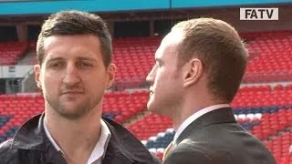 CARL FROCH PUSHES GEORGE GROVES AT WEMBLEY: "I was just making some room"