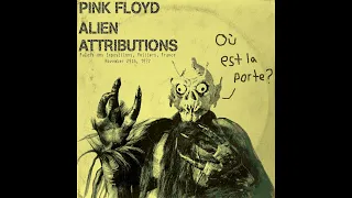 PINK FLOYD - November 29th 1972 Palais des Expositions, Poitiers, France