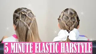 5 MINUTE ELASTIC HAIRSTYLE - LITTLE GIRL HAIRSTYLE