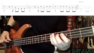 For What It's Worth by Buffalo Springfield - Bass Cover with Tabs Play-Along