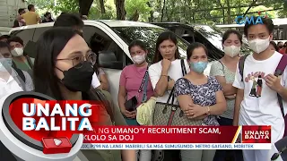 Mga biktima ng umano'y recruitment scam, nagpasaklolo sa DOJ | UB