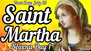 St. Martha Novena Prayer Day 1 / Patron Saint of Cooks, Homemakers, Domestic Worker and Travellers