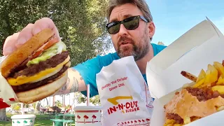 Does In-N-Out Burger Live Up To The Hype - Food Review of Double Double / Animal Style Fries & Shake