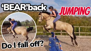 JUMPING BEAR BAREBACK (this time for real) ~ and she tries to buck me off...