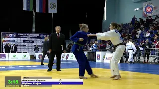 52 kg Ахмадова М Шубина С 09 11 2018 Т2 Первенство России среди юношей и девушек до 18 лет, ТЮМЕНЬ