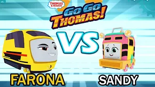 Thomas & Friends: Go Go Thomas - ⭐⭐Farona vs Sandy Who's The Fastest Engine ?⭐⭐