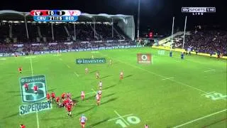 Owen Franks charge into a ruck