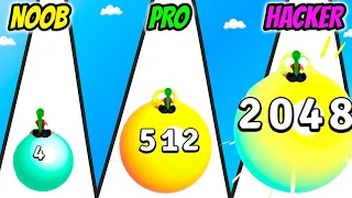 Yoga Ball Run - NOOB vs PRO vs HACKER