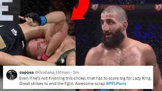 FIGHTERS REACT TO ABDOUL ABDOURAGUIMOV BEATING JACK GRANT | ABDOURAGUIMOV VS GRANT REACTIONS