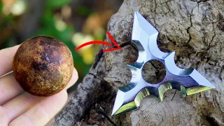 Rusty Bearing Ball FORGED into a Beautiful SHURIKEN