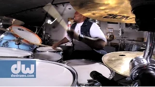 Eric Moore plays DW Drums (100% GoPro)