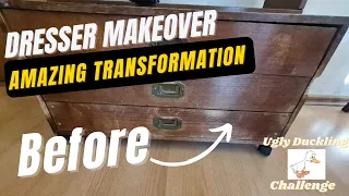 Dresser Makeover - Amazing Transformation (Ugly Duckling Challenge)