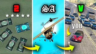5 Stars Wanted Level in GTA Games (Evolution)