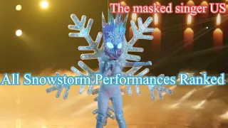 All Snowstorm Performances Ranked (The masked singer US)