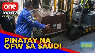 Labi ng pinatay na OFW sa Saudi Arabia, dumating na sa bansa