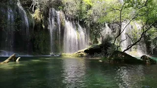 Красивый водопад  и песня "Милый друг" Александр Бардин ( группа САДко)