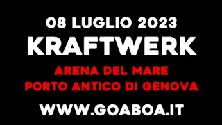 Kraftwerk - Goa Boa festival, Arena Del Mare, Porto Antico, Genova, Italy, 8 Jul 2023 - FULL LIVE