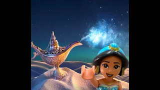 Disney's Princess Jasmine lego set. Stop motion building.