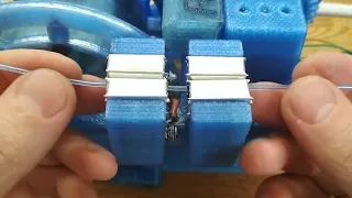 Filament welding closeup