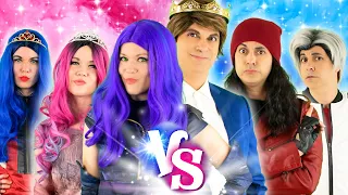 DESCENDANTS GIRLS vs BOYS | MAL vs BEN | Evie, Carlos, Jay and Audrey