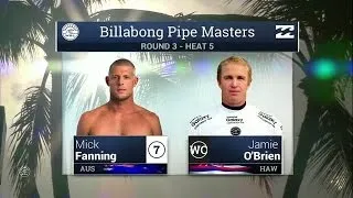 Mick Fanning vs. Jamie O'Brien - 2015 Billabong Pipe Masters: Round Three, Heat 5