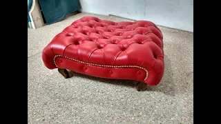 Пуфик. Своими руками. (How to make an Ottoman with your own hands).