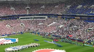 Франция - Хорватия. Финал чемпионата мира 2018. Выход команд на поле.