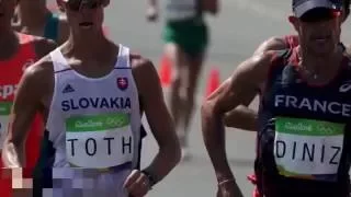 50 km walk poop - french walker yohann diniz poos himself mid race in epic olympics fail
