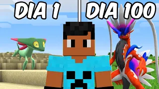 SOBREVIVI 100 DIAS NO PIXELMON POKESQUAD MINECRAFT O FILME